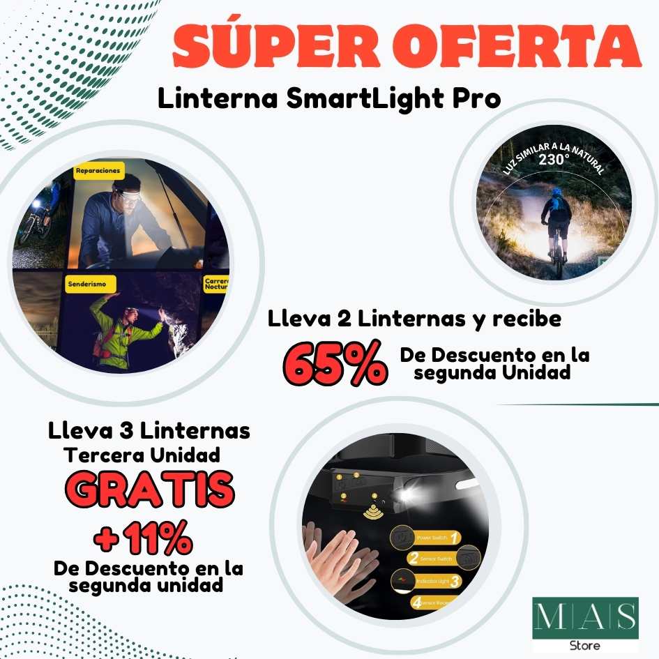 Linterna Banda LED SmartLight Pro con Sensor de Movimiento