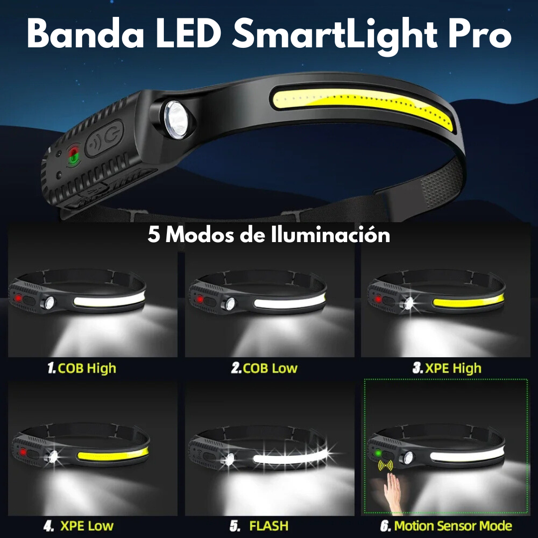 Linterna Banda LED SmartLight Pro con Sensor de Movimiento