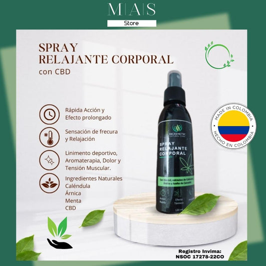 Spray Relajante Corporal con CBD